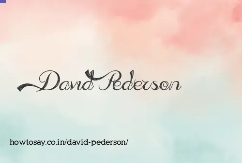 David Pederson