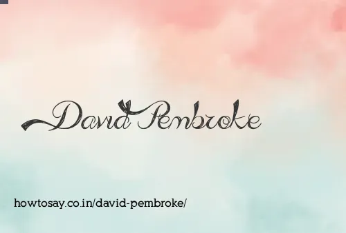 David Pembroke