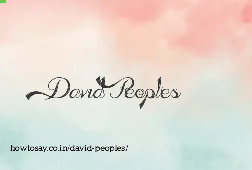 David Peoples