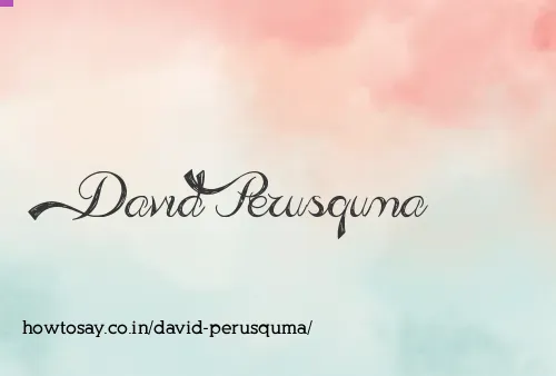David Perusquma