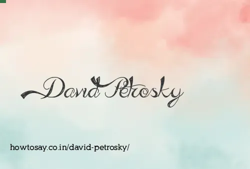 David Petrosky