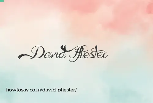 David Pfiester