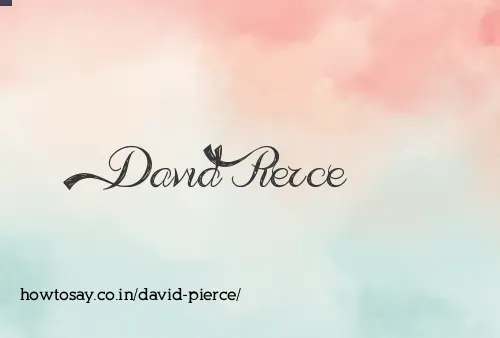 David Pierce