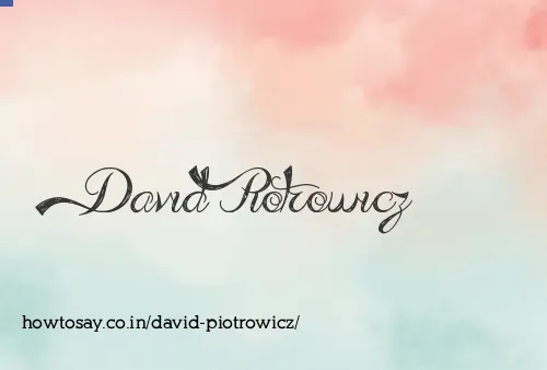 David Piotrowicz