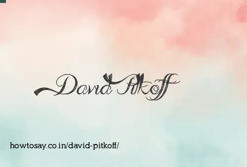 David Pitkoff