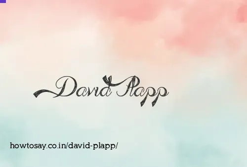 David Plapp
