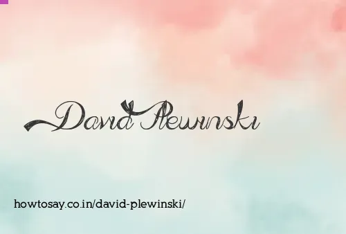 David Plewinski