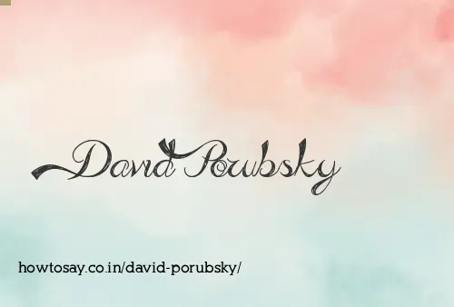 David Porubsky