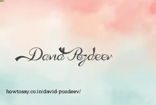 David Pozdeev