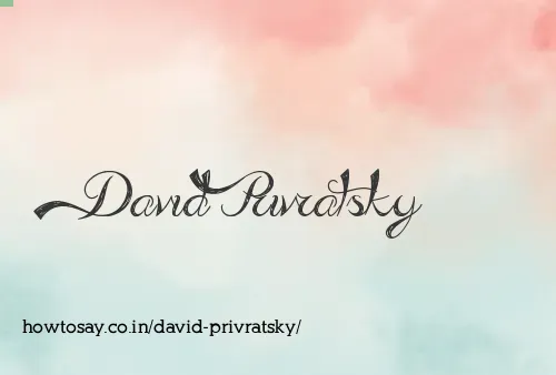 David Privratsky
