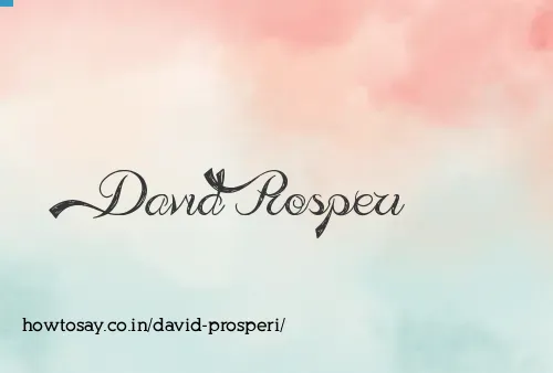 David Prosperi