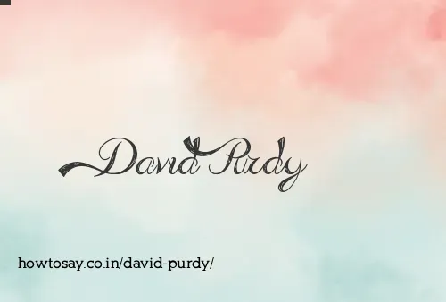 David Purdy