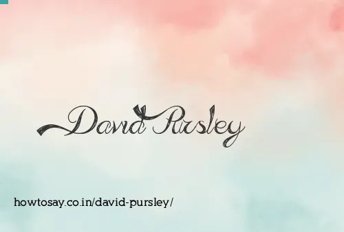 David Pursley