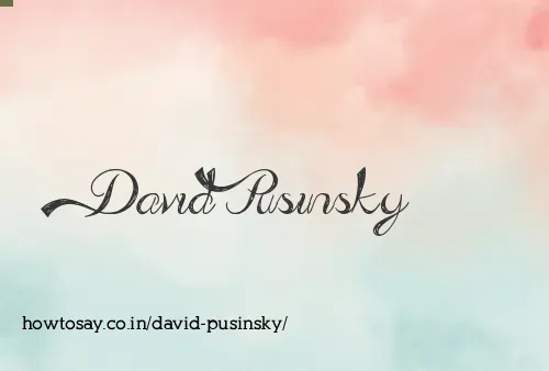 David Pusinsky