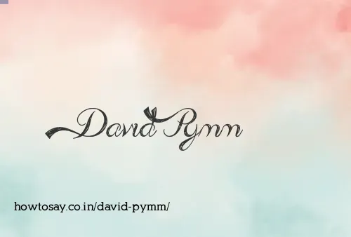 David Pymm