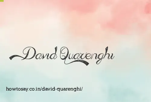 David Quarenghi