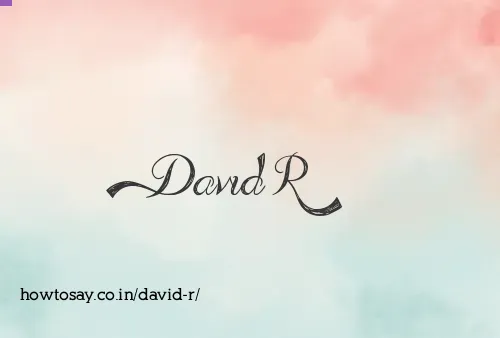 David R