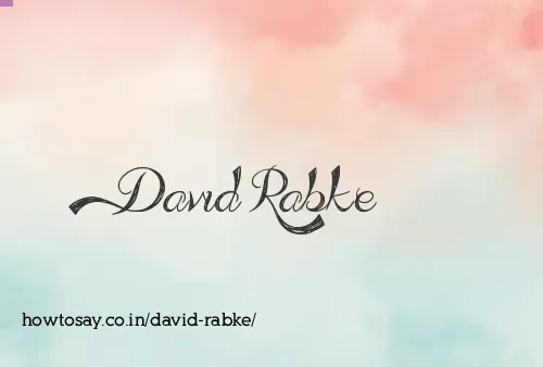 David Rabke