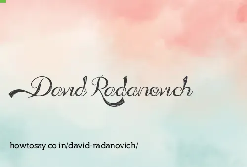 David Radanovich