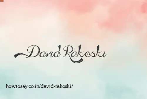 David Rakoski