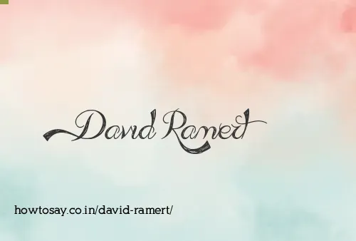 David Ramert