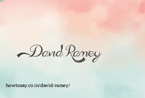 David Ramey