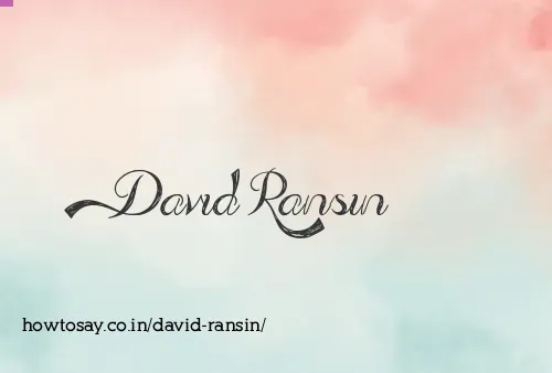 David Ransin