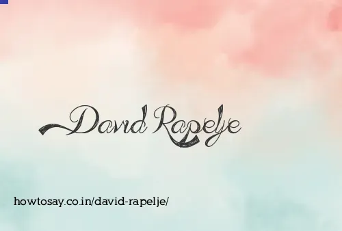 David Rapelje