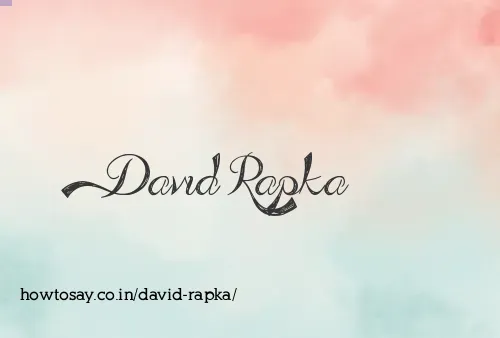 David Rapka