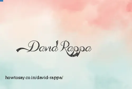 David Rappa