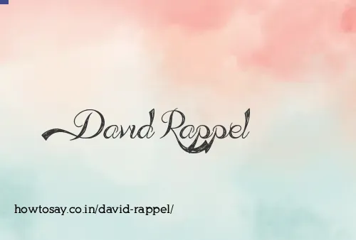 David Rappel