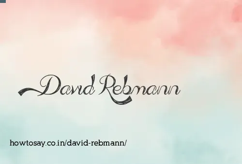 David Rebmann