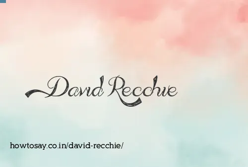 David Recchie