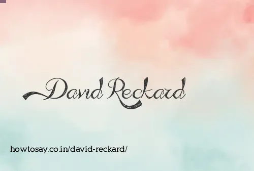 David Reckard