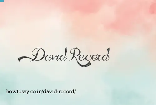 David Record