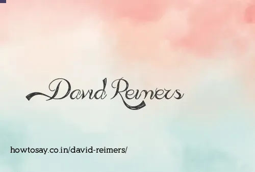 David Reimers
