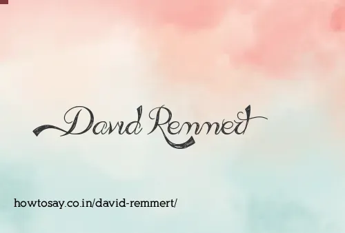David Remmert