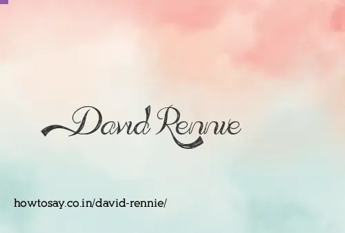 David Rennie