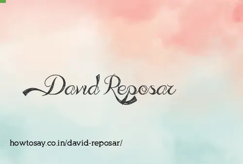David Reposar
