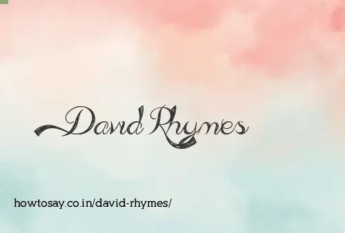 David Rhymes