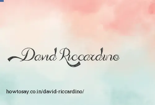 David Riccardino