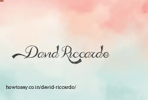 David Riccardo