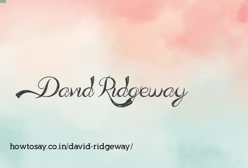 David Ridgeway