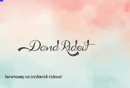 David Ridout