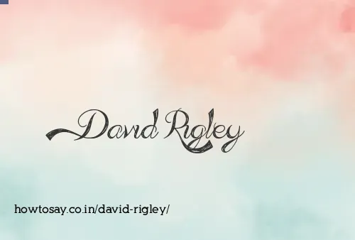 David Rigley