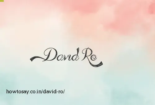 David Ro