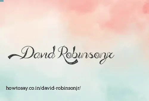 David Robinsonjr