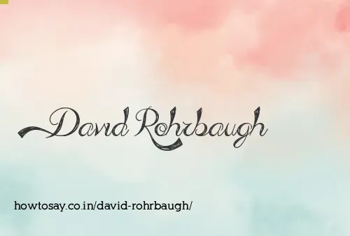 David Rohrbaugh