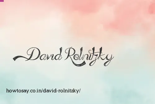 David Rolnitzky