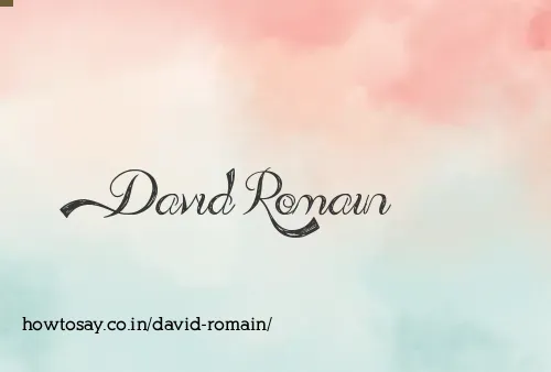 David Romain